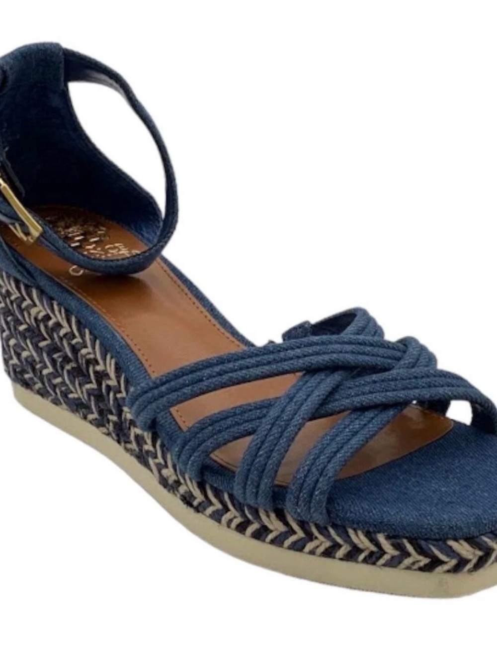 Vince Camuto Jilesa Espadrille Sandal in the Indigo Denim